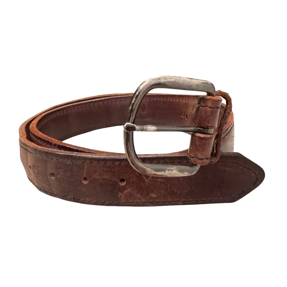 Muddy River Tactical Leather Belt Mens Sz40 Western Vintage  Distressed preloved